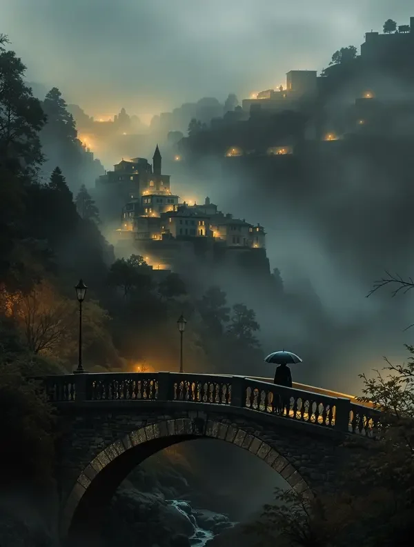 雾锁山城海报